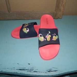 Vera Bradley Slides with Pineapples Shoes Size M 7-8